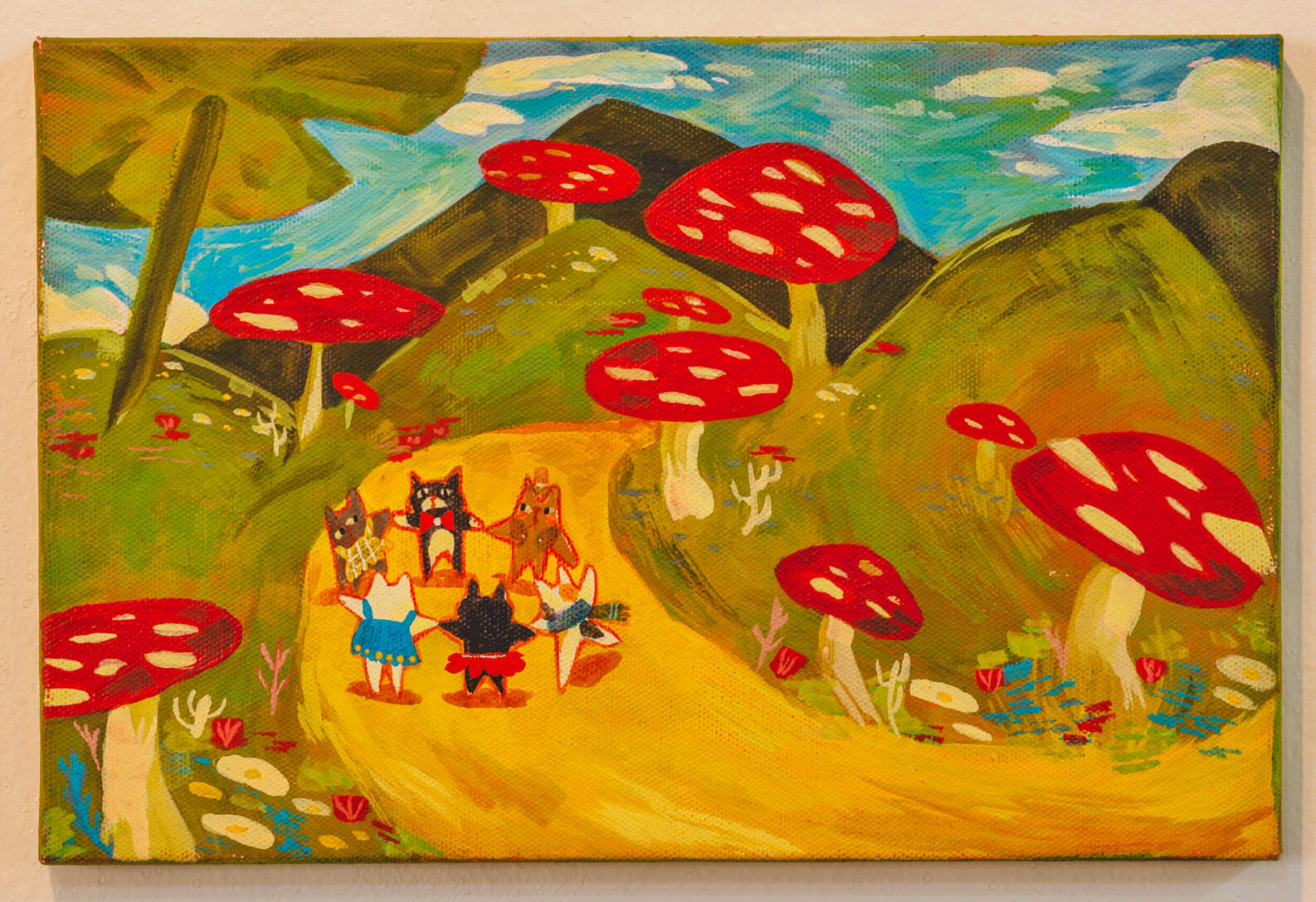 Cirandinha, acrilica sobre tela