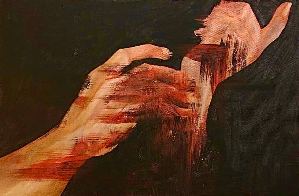 fragmentos, acrílica sobre tela