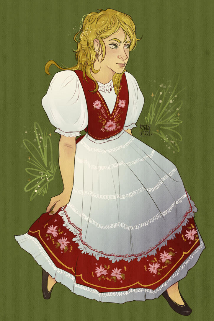 estudo de traje, ilustração digital