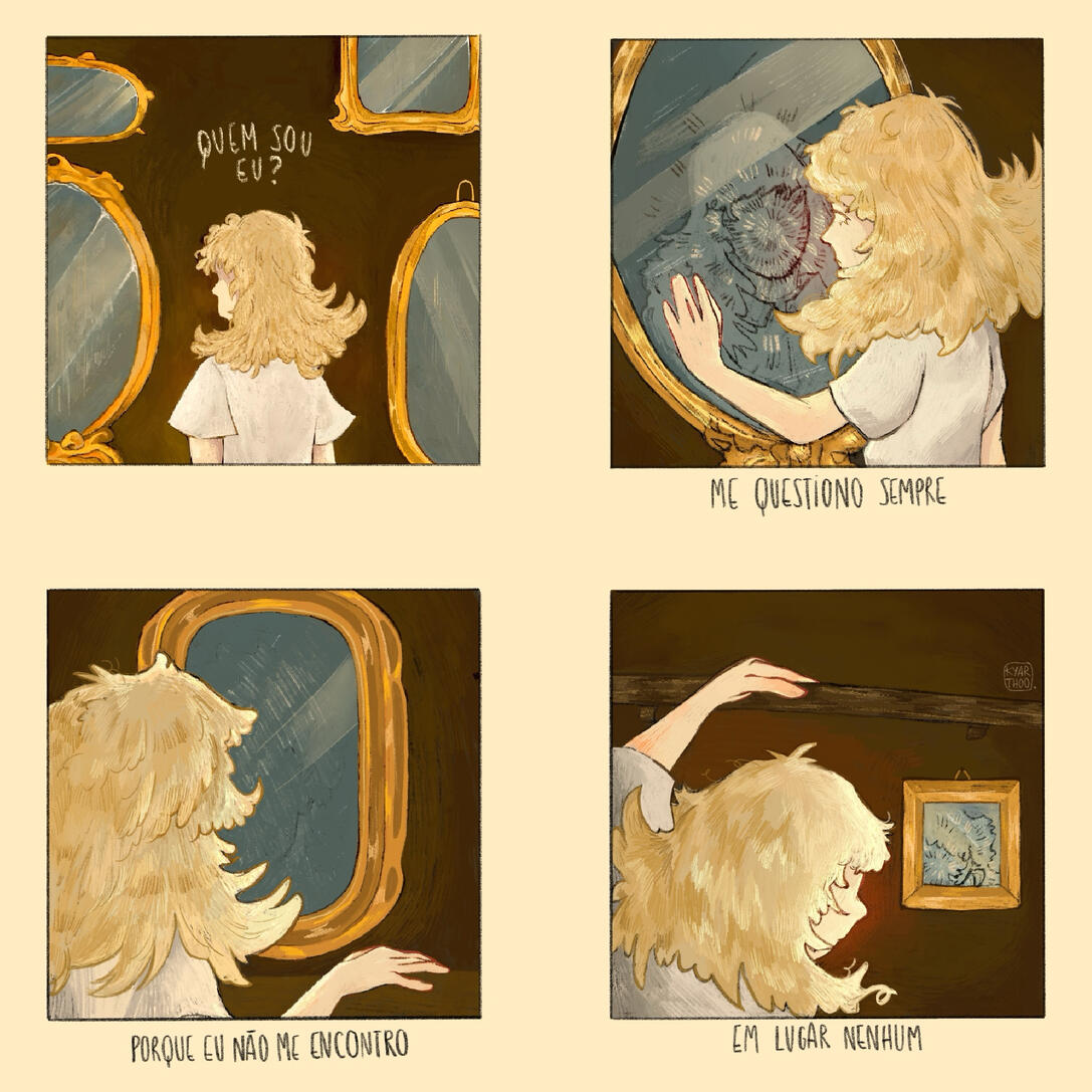 quem sou eu?, ilustração digital